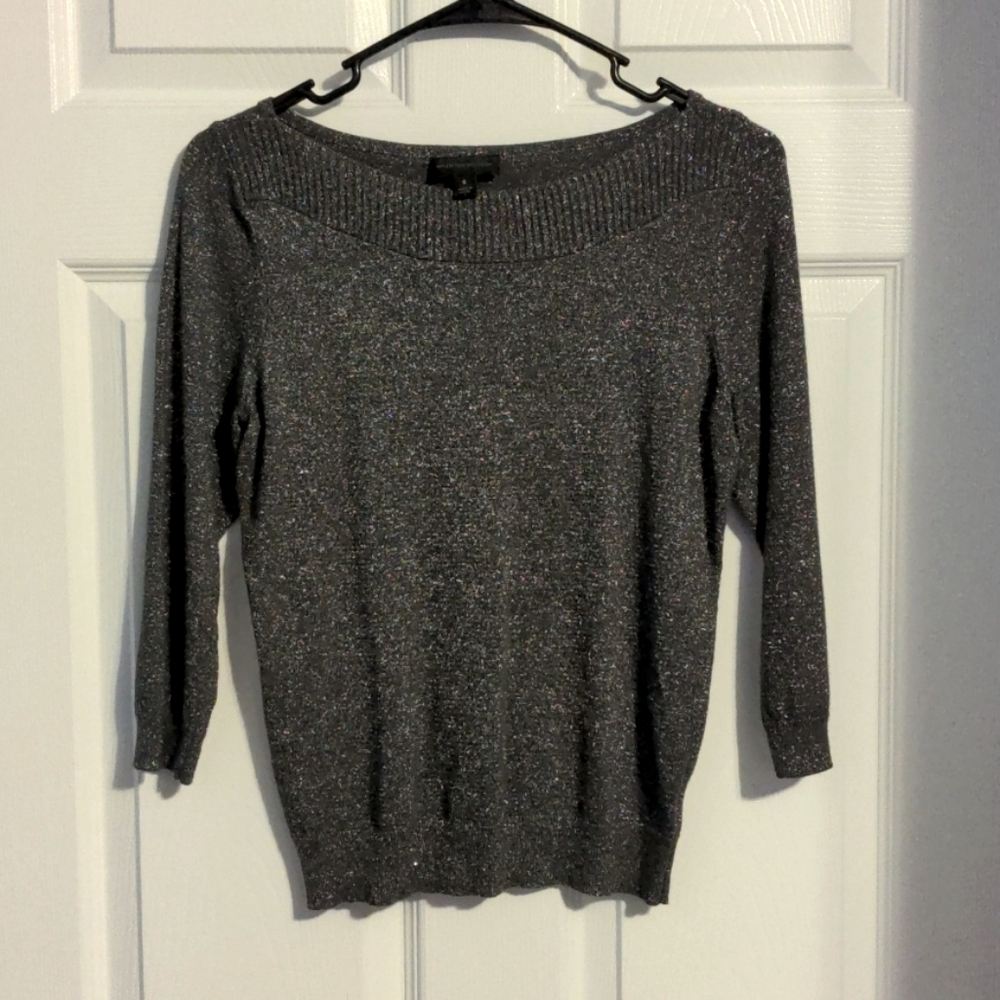 Worthington silver/gray metallic top